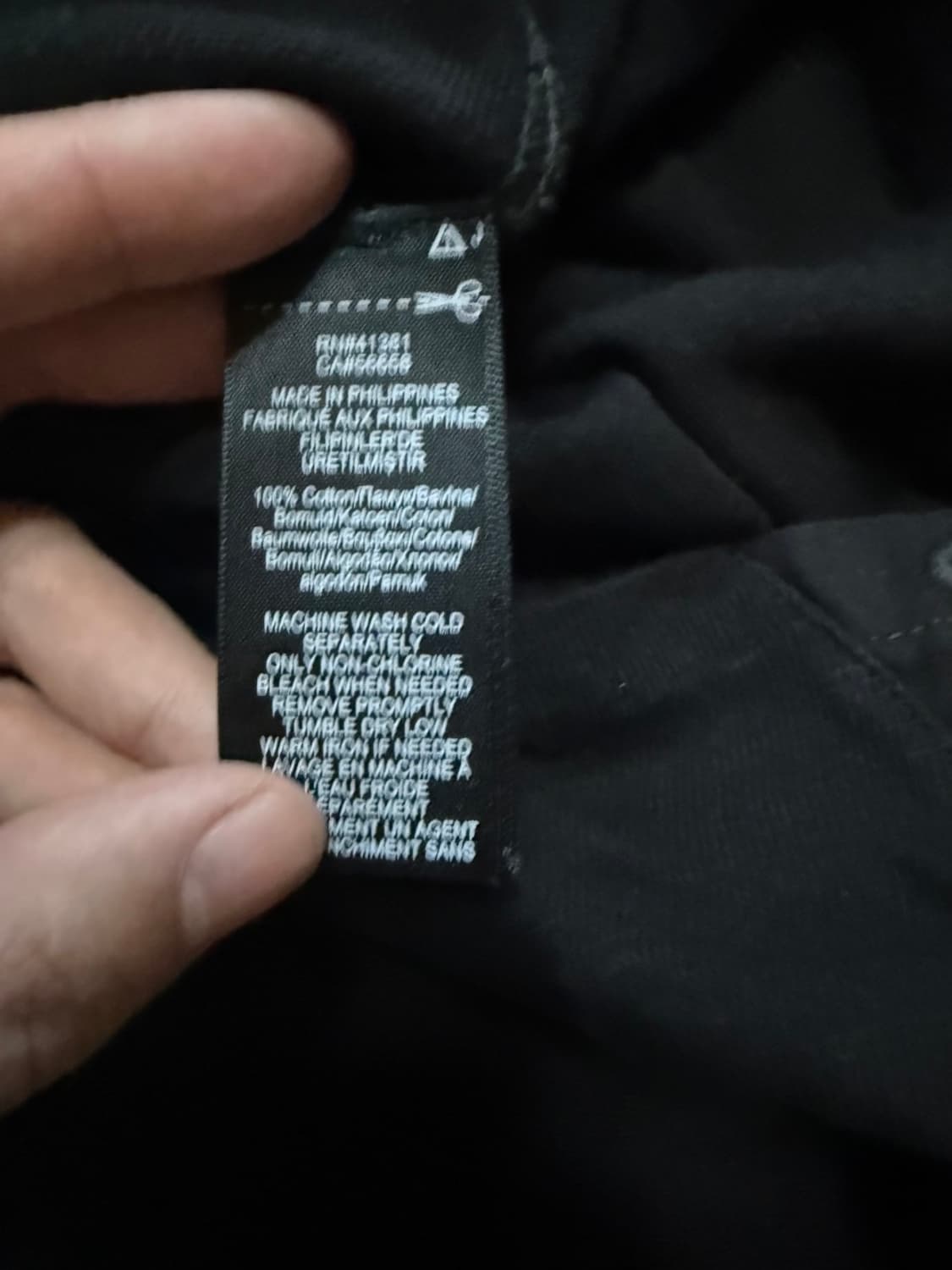 RRL 인디고 코튼 저지 럭비셔츠 (블랙) 상품이미지5