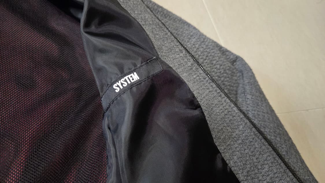 시스템 옴므 기하학 니트  블루종 점퍼 상품이미지4