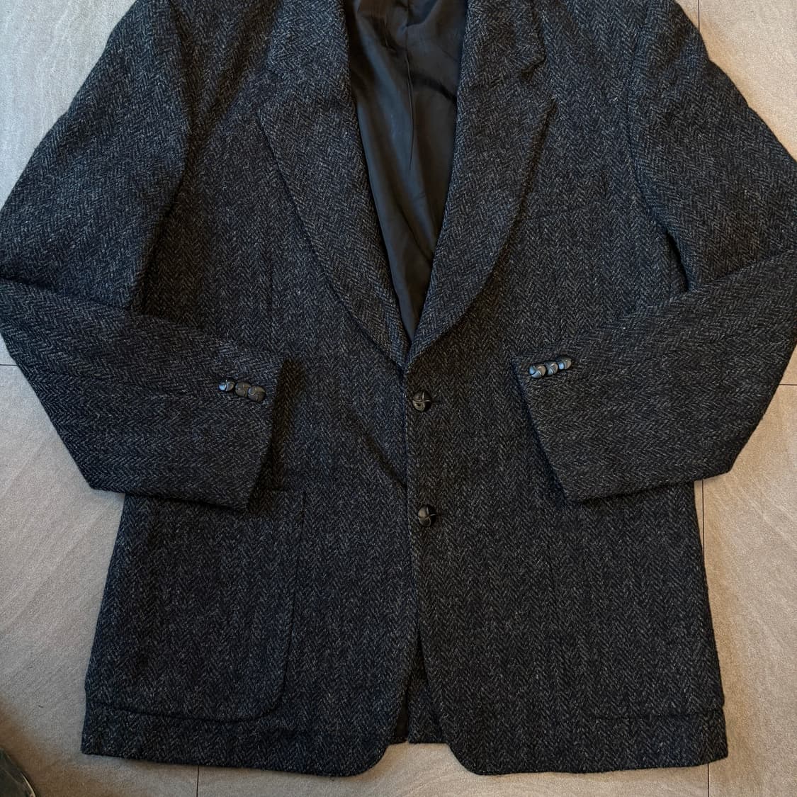 90년대 캐나다 생산 해리스트위드 울 자켓 상품이미지4