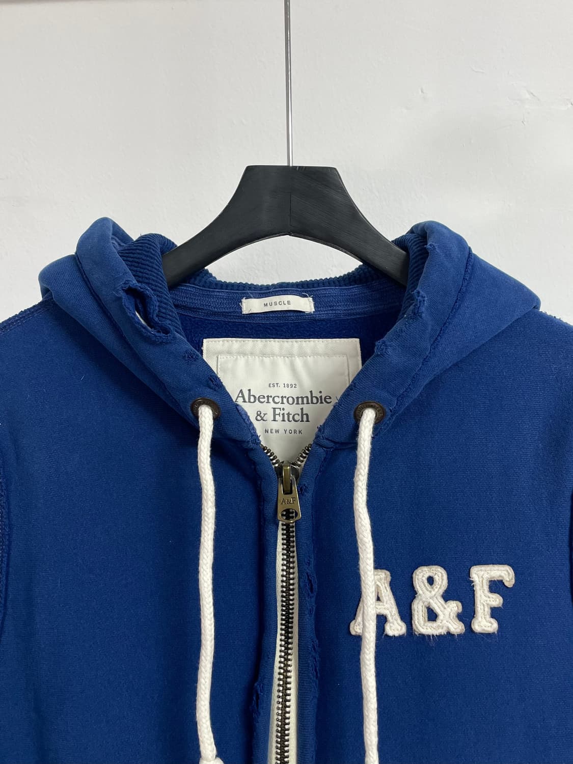 아베크롬비 코발트 블루 사이드 후드집업 (on.339)    상품이미지2