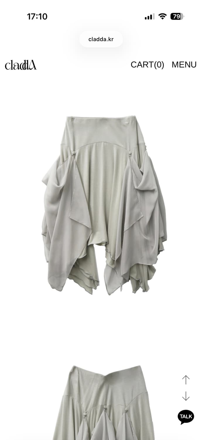 구함)클라따 chiffon flutter skirt 쉬폰 플러터 스커트 상품이미지1