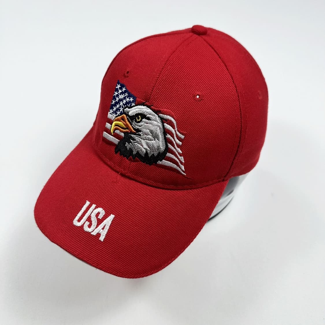 VTG 빈티지 성조기 레드 볼캡 모자 상품이미지1