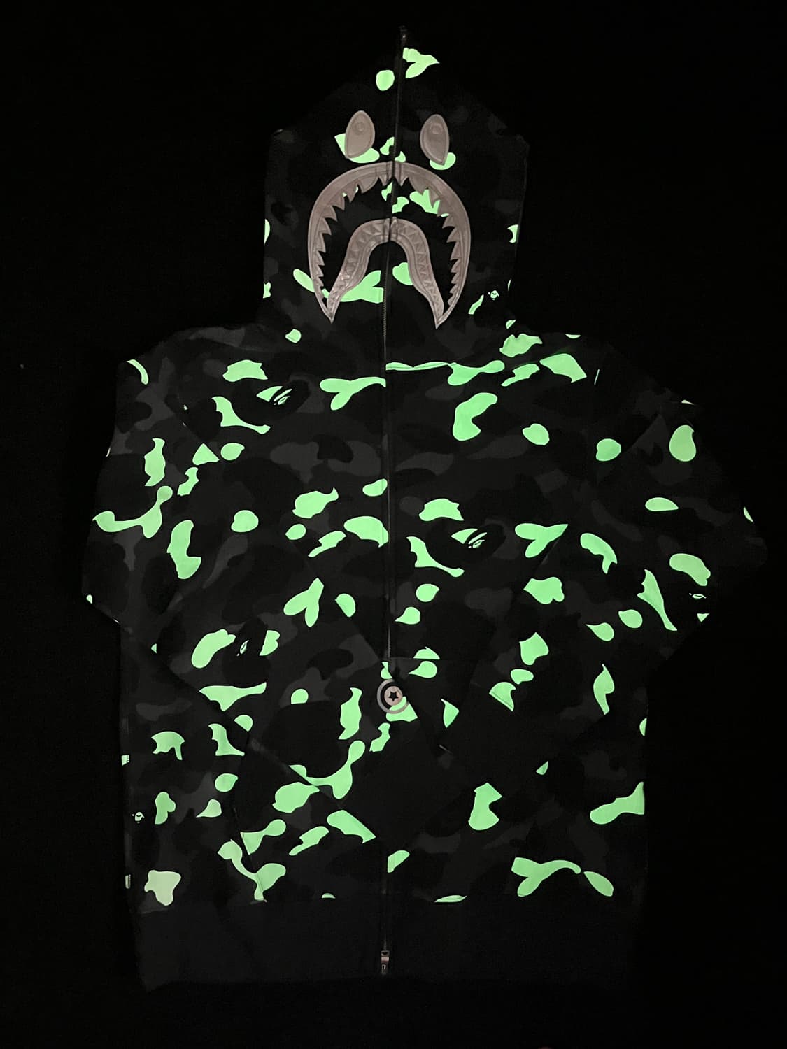 베이프 시티카모 샤크후드 블랙 xxl 상품이미지9