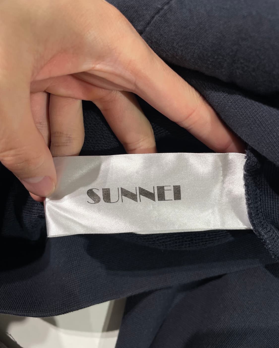 써네이 블랙 로고 래글런 스웻 후디 상품이미지7