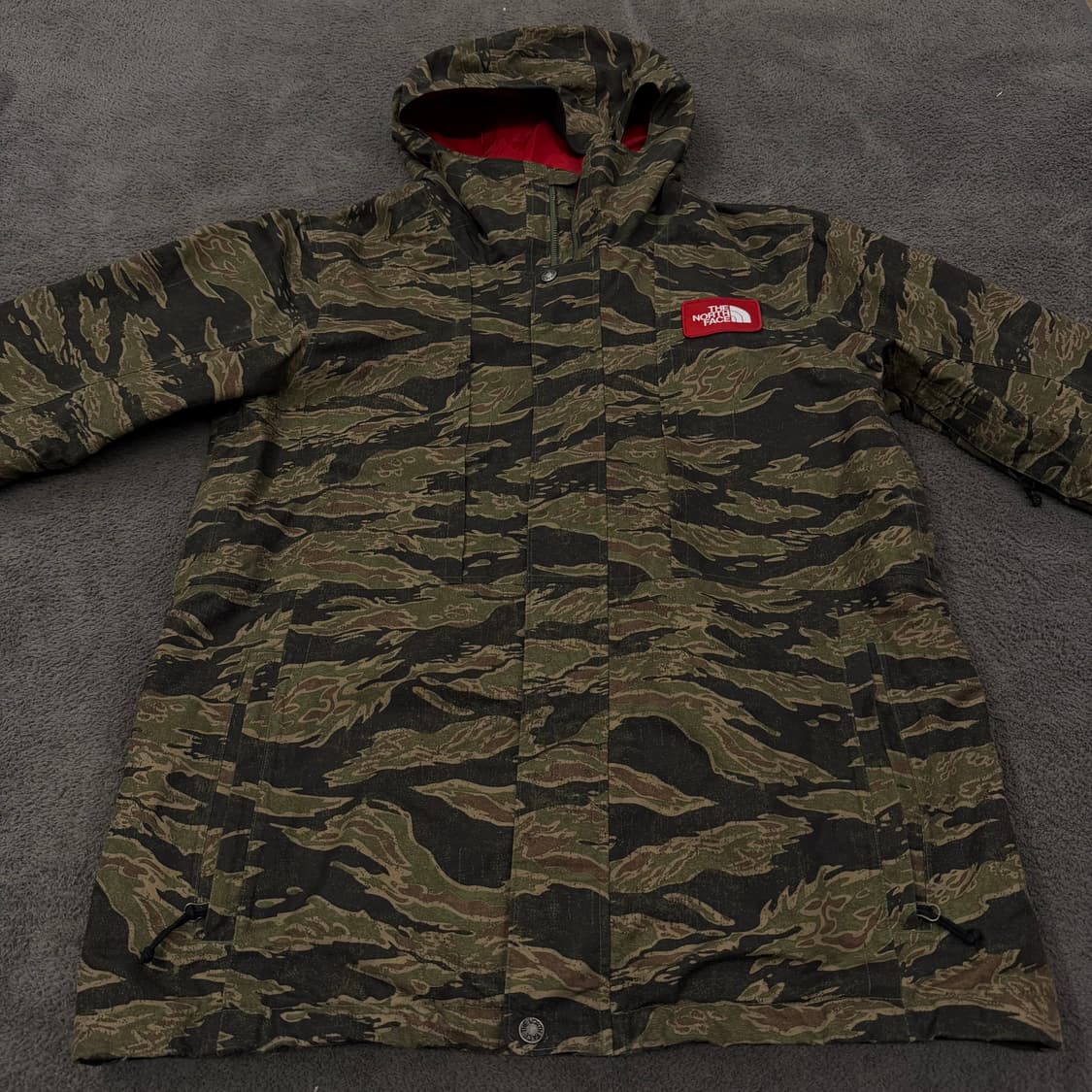 [ 정품/L ] 노스페이스 타이거 카모 하이벤트 후드 바람막이 자켓 상품이미지2