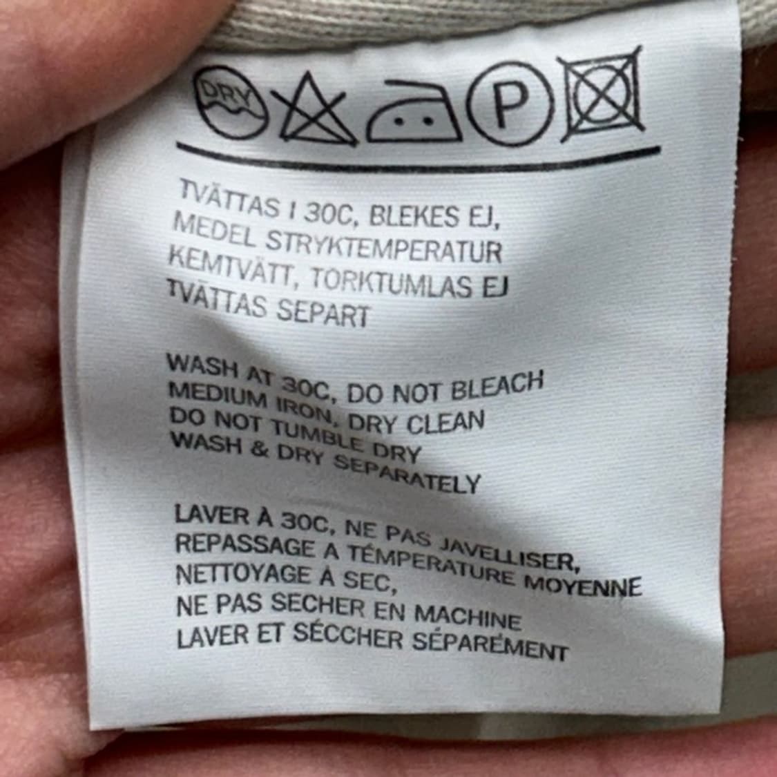 MOOD 크루넥 맨투맨 아이보리 OS 상품이미지5