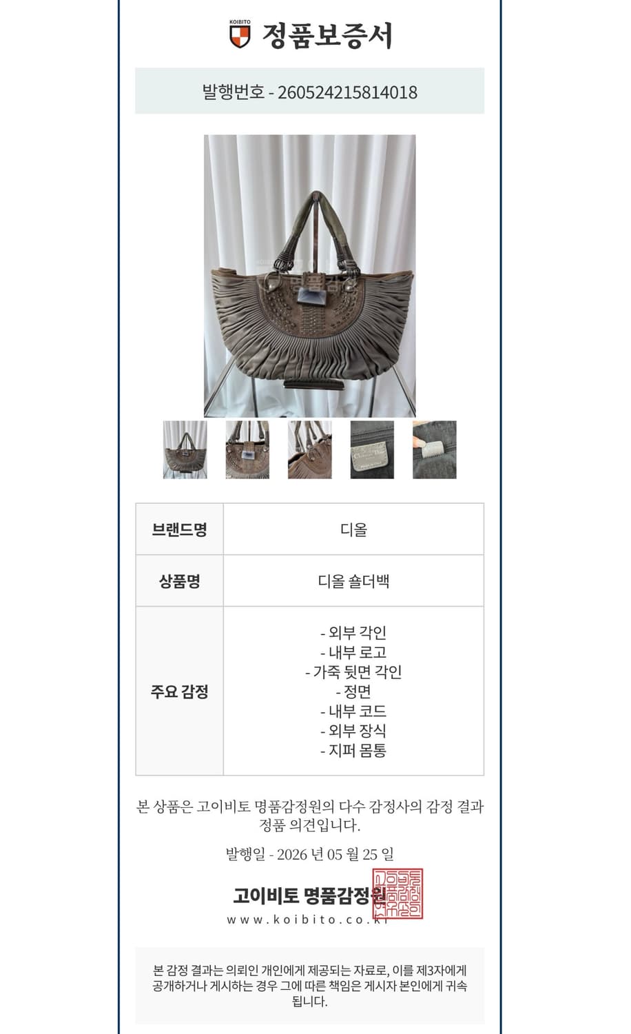 디올 플리세 플리티드 레더 숄더백 상품이미지9