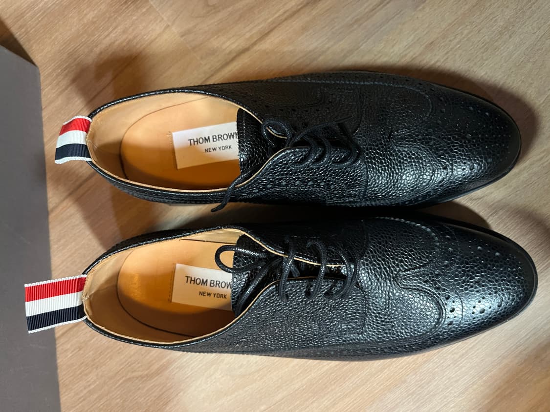 톰브라운 페블그레인 윙팁 슈즈 255mm 상품이미지1