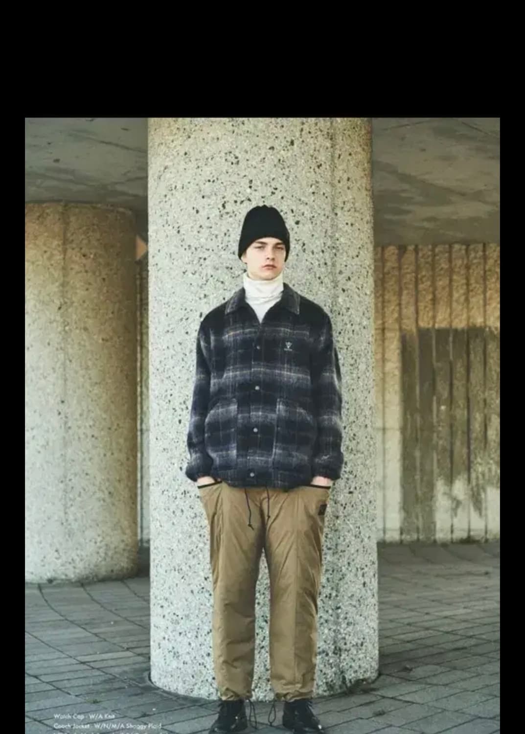 남이서팔 21aw 모헤어 체크 플레이드 코치자켓 M 상품이미지4