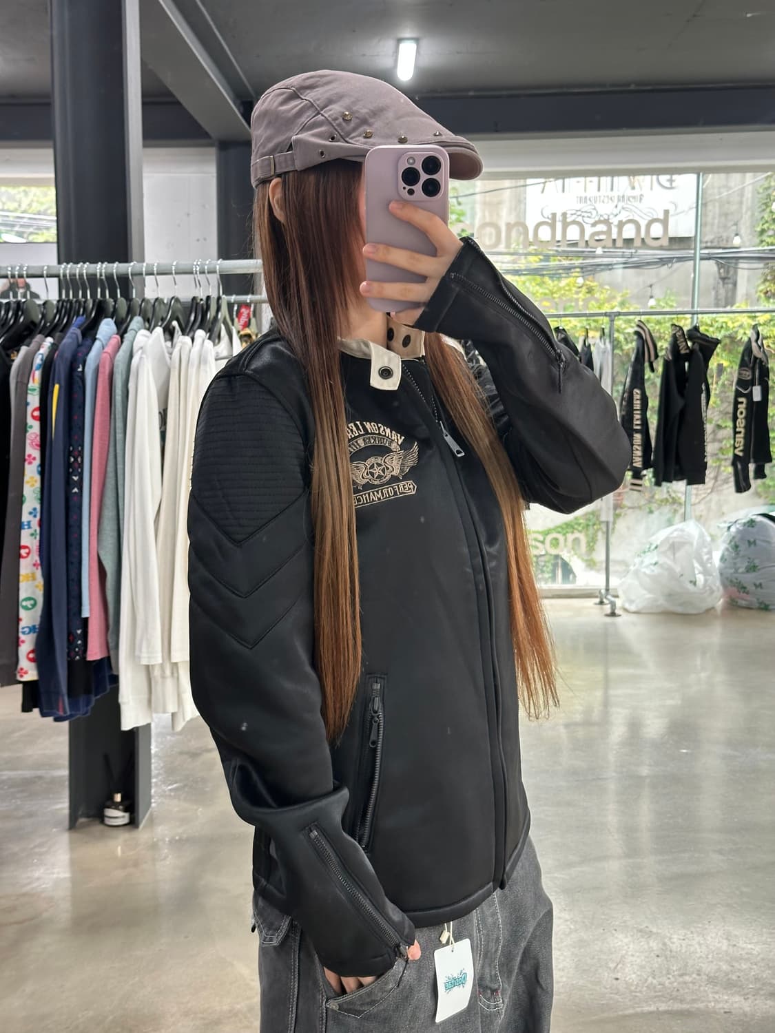 벤슨 스타윙 카모안감 넥버클 라이더 자켓 상품이미지4
