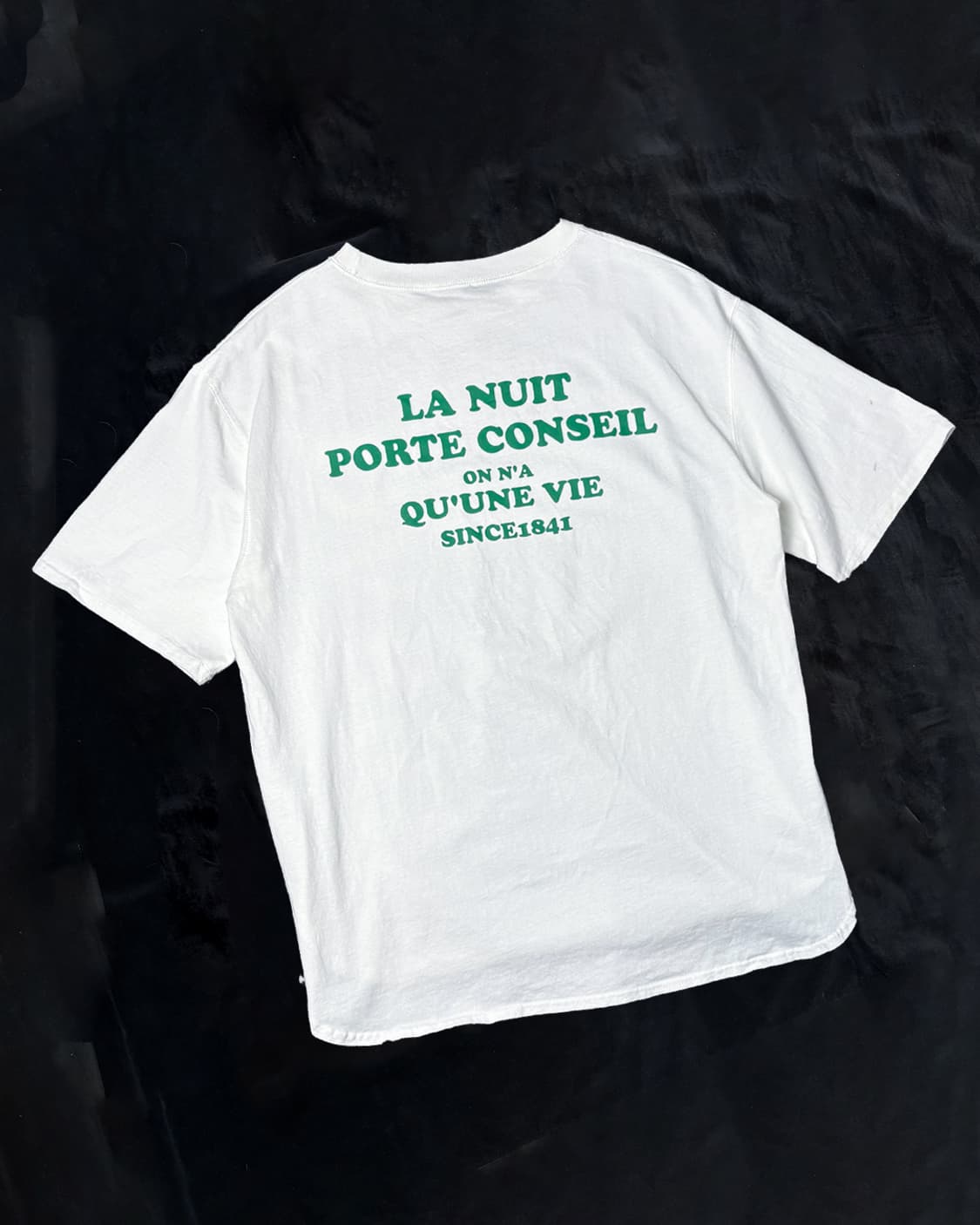 일본빈티지 백로고 티셔츠 상품이미지1