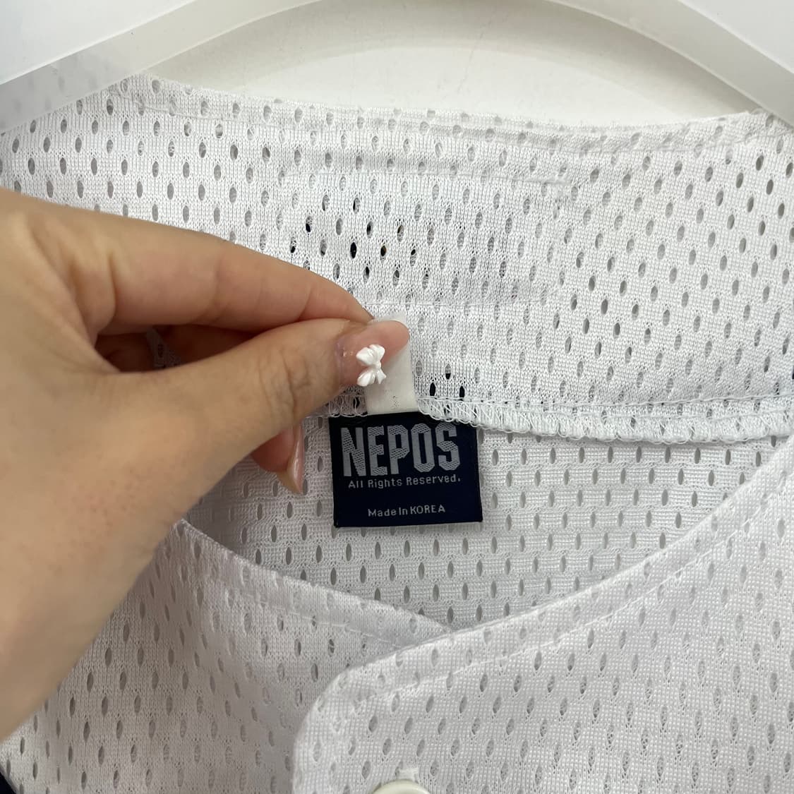 두산베어스 네포스 노마킹 올드 반달 유니폼 상품이미지5