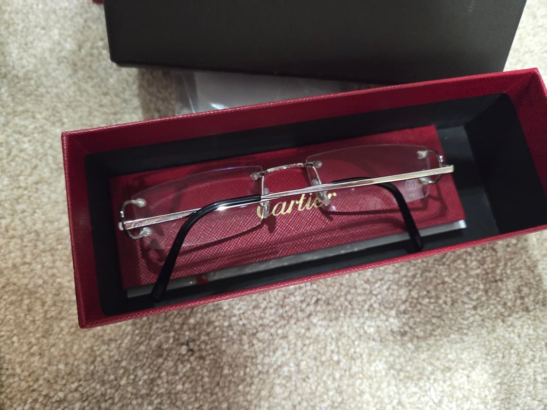 까르띠에 무테안경CT0092O silver shiny transparen 상품이미지1