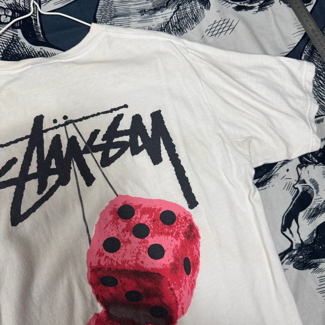 스투시 퍼지다이스 반팔티 M사이즈  상품이미지5