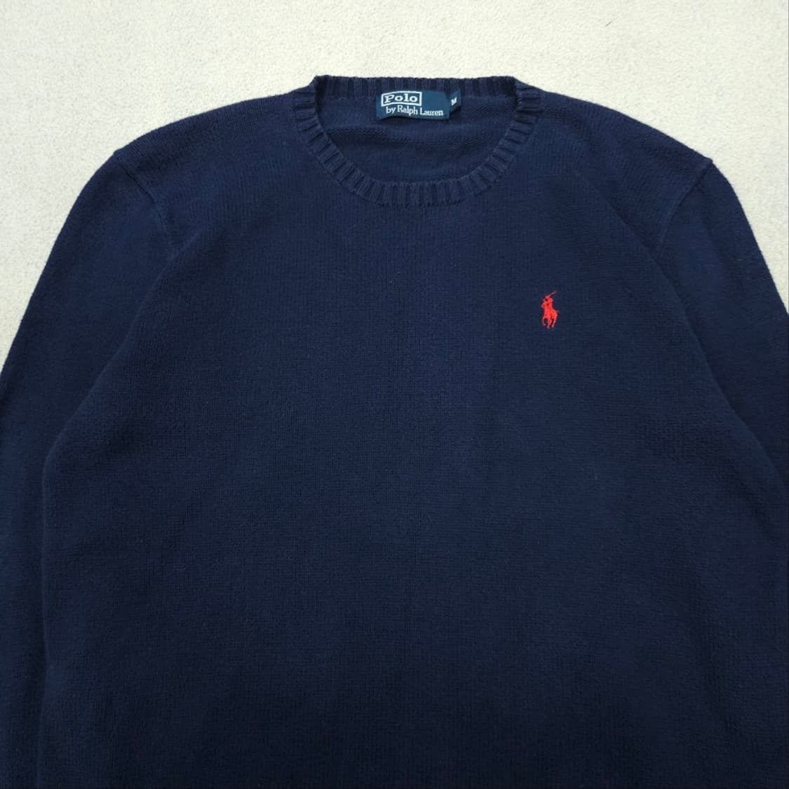 폴로 랄프 로렌 코튼 니트 100 네이비 상품이미지4