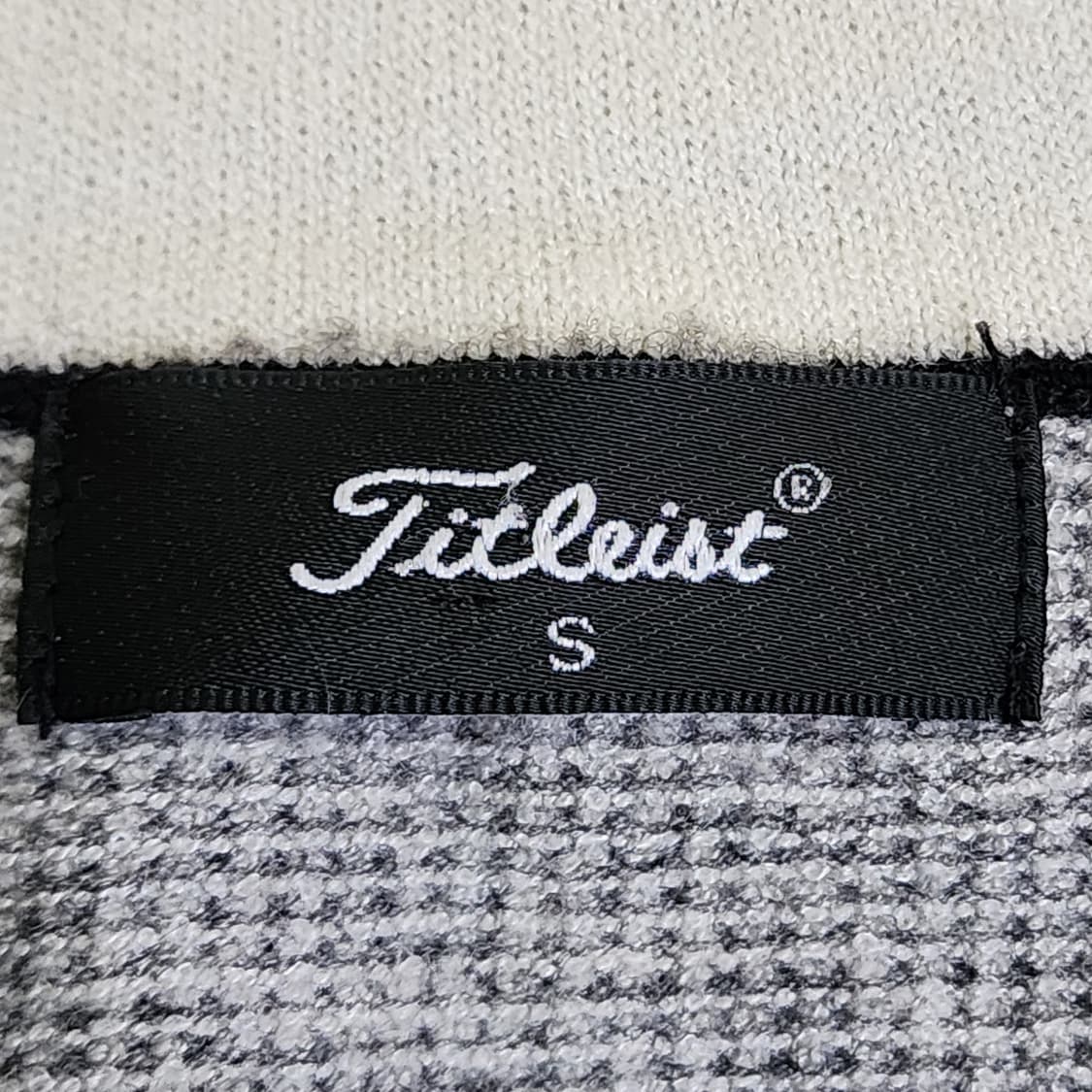 [85] Titleist 니트 집업 가디건 (블랙/그레이) 상품이미지4