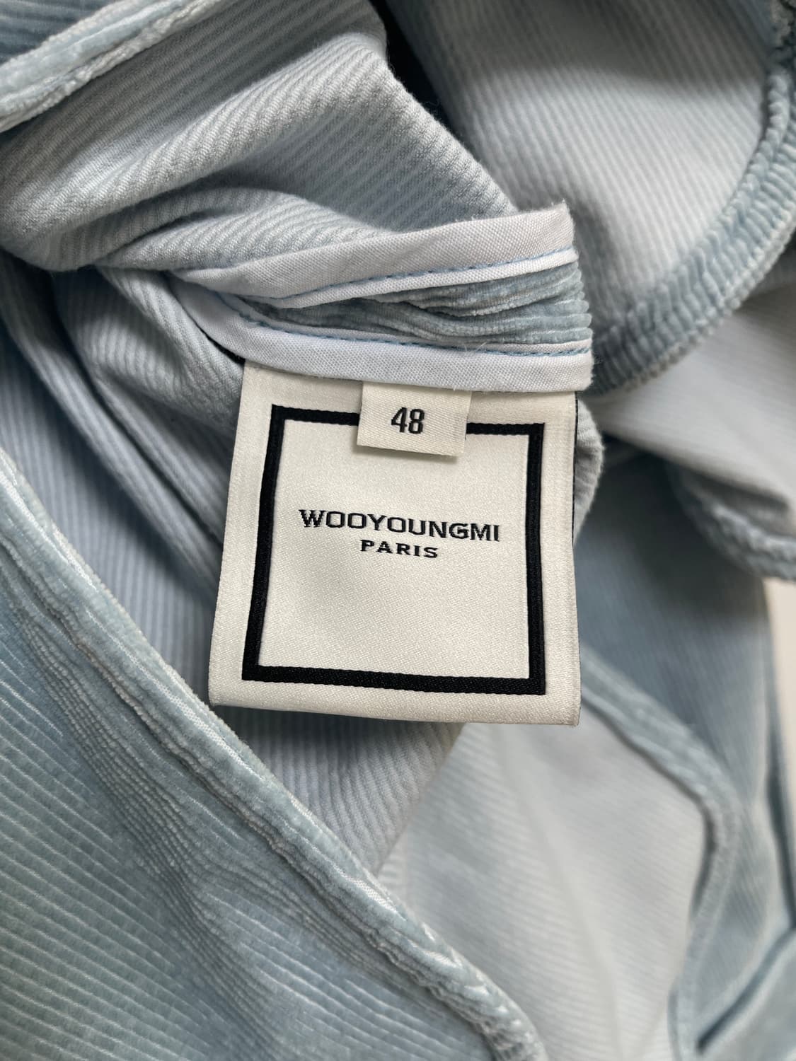 우영미 블루 코듀로이 셔츠 자켓 48 상품이미지5