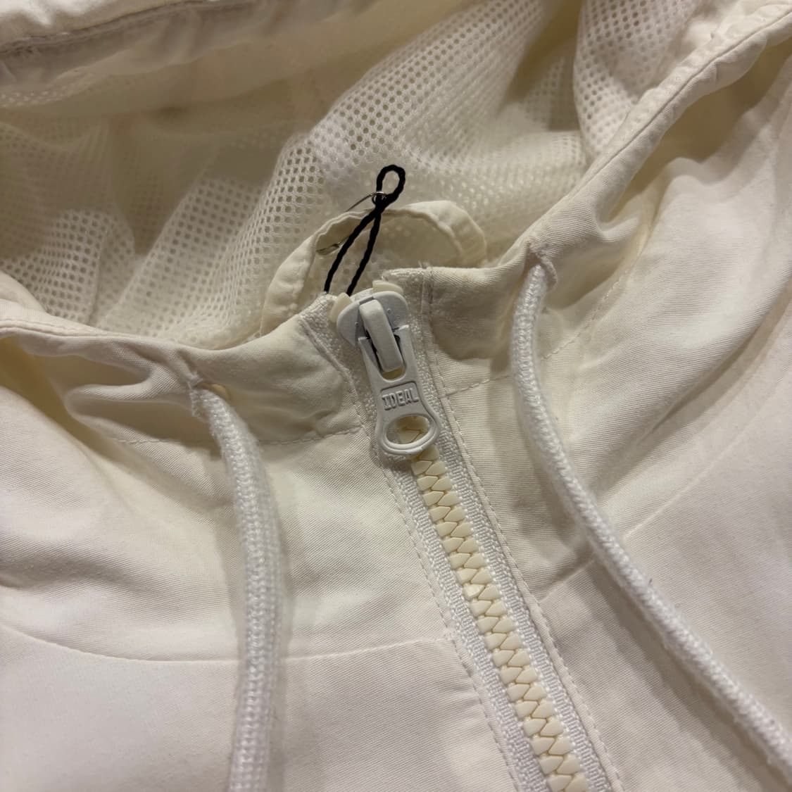 [L] 23s 아디다스 삼선 우븐 후드 바람막이 화이트 D818 상품이미지5