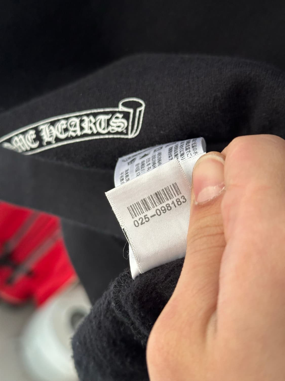 [L] 크롬하츠 홀스슈 플로랄 후드 블랙 판매합니다 상품이미지9