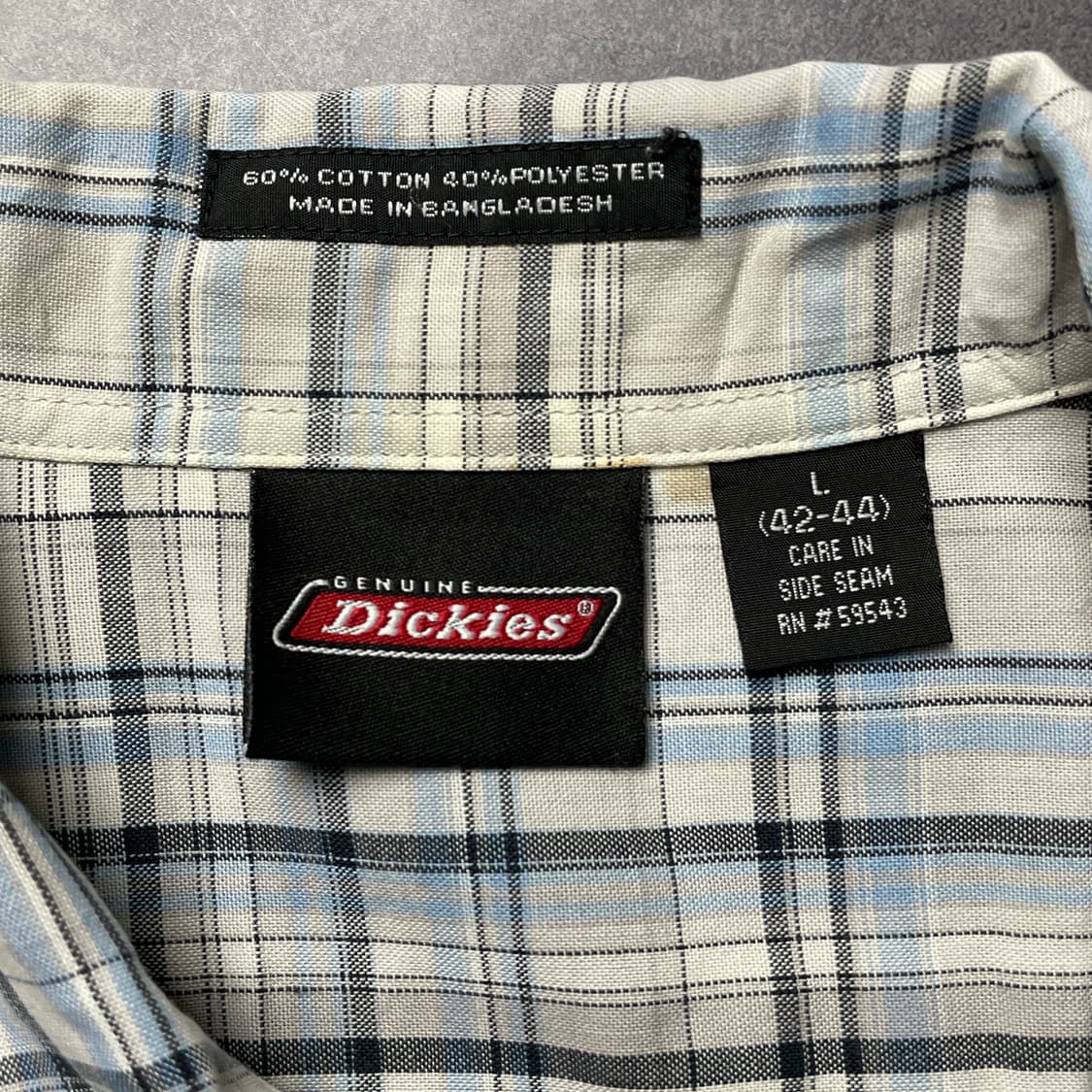 DICKIES 디키즈 빈티지 체크 반팔 워크 셔츠 A00929 상품이미지10