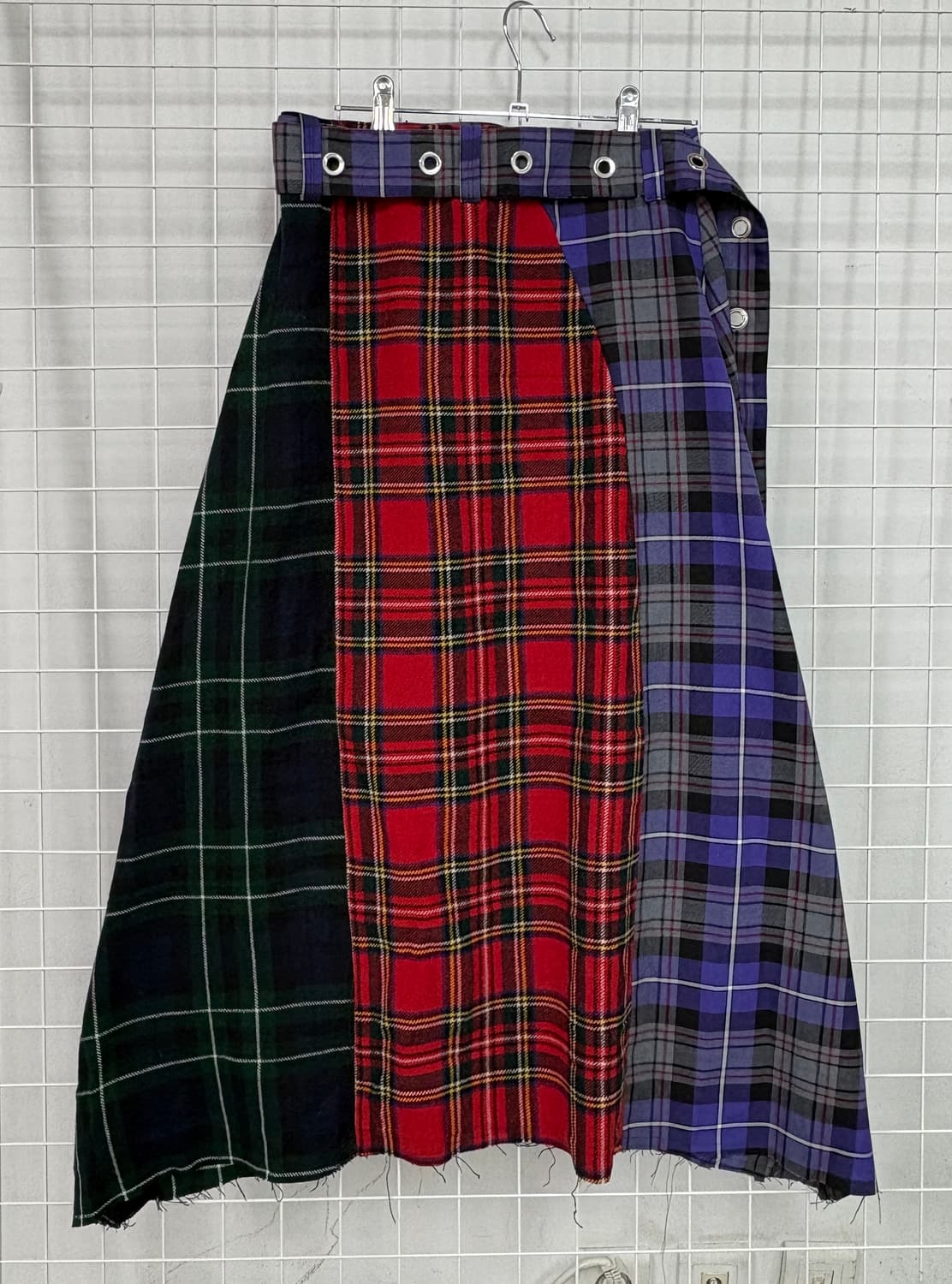 레이브리뷰 타탄 체크 롱스커트  상품이미지7