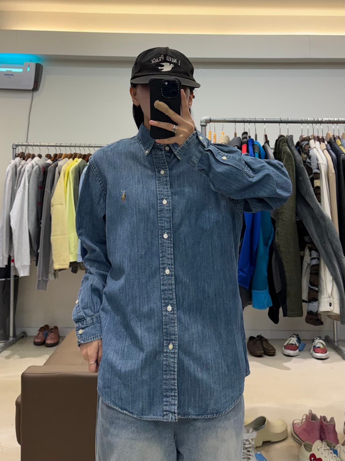 폴로 랄프로렌 샴브레이 데님셔츠 상품이미지6