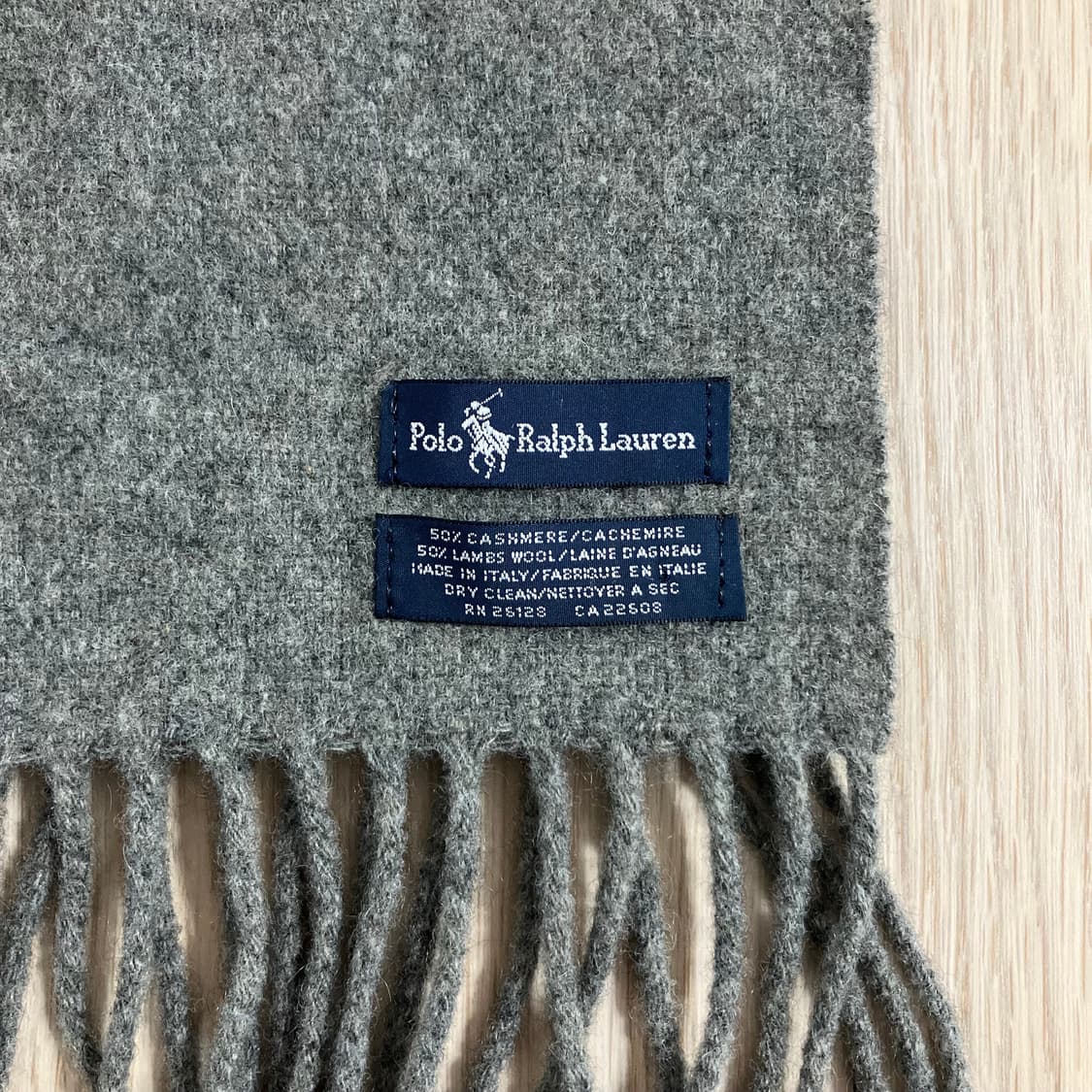 폴로 랄프로렌 울캐시미어 머플러 다크그레이 상품이미지5