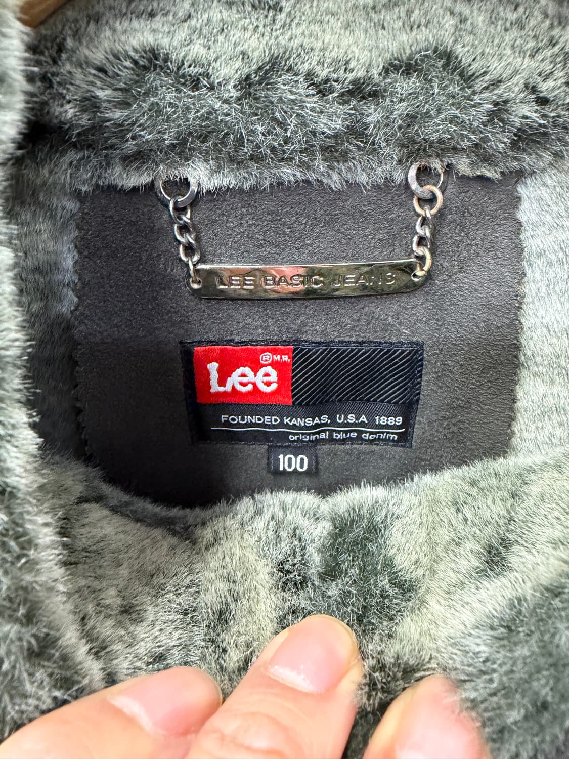 정품) LEE 리 스웨이드 무스탕 자켓 100 상품이미지7