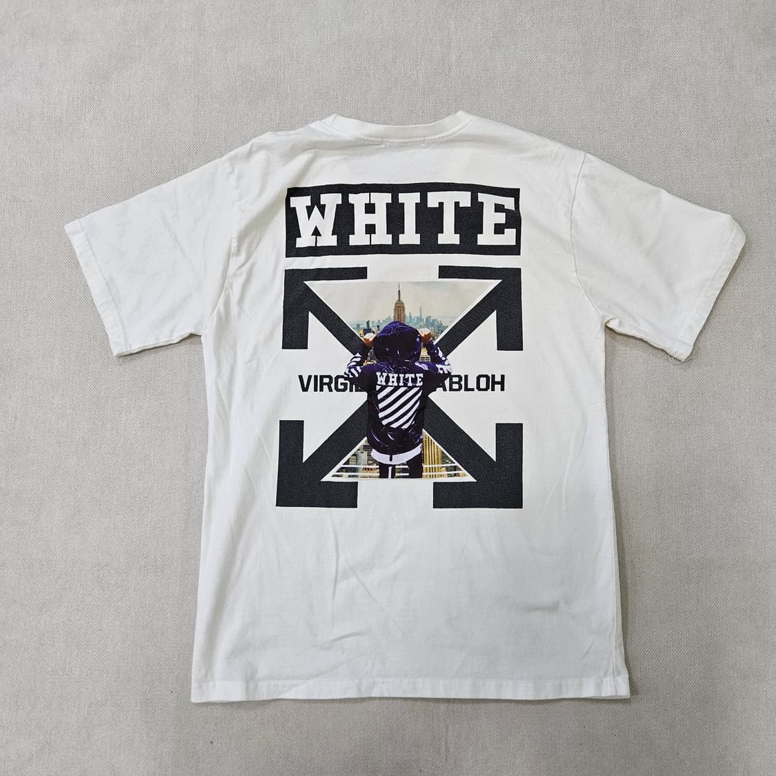 L 빈티지 로고 화이트 반팔티 0313Y 상품이미지2