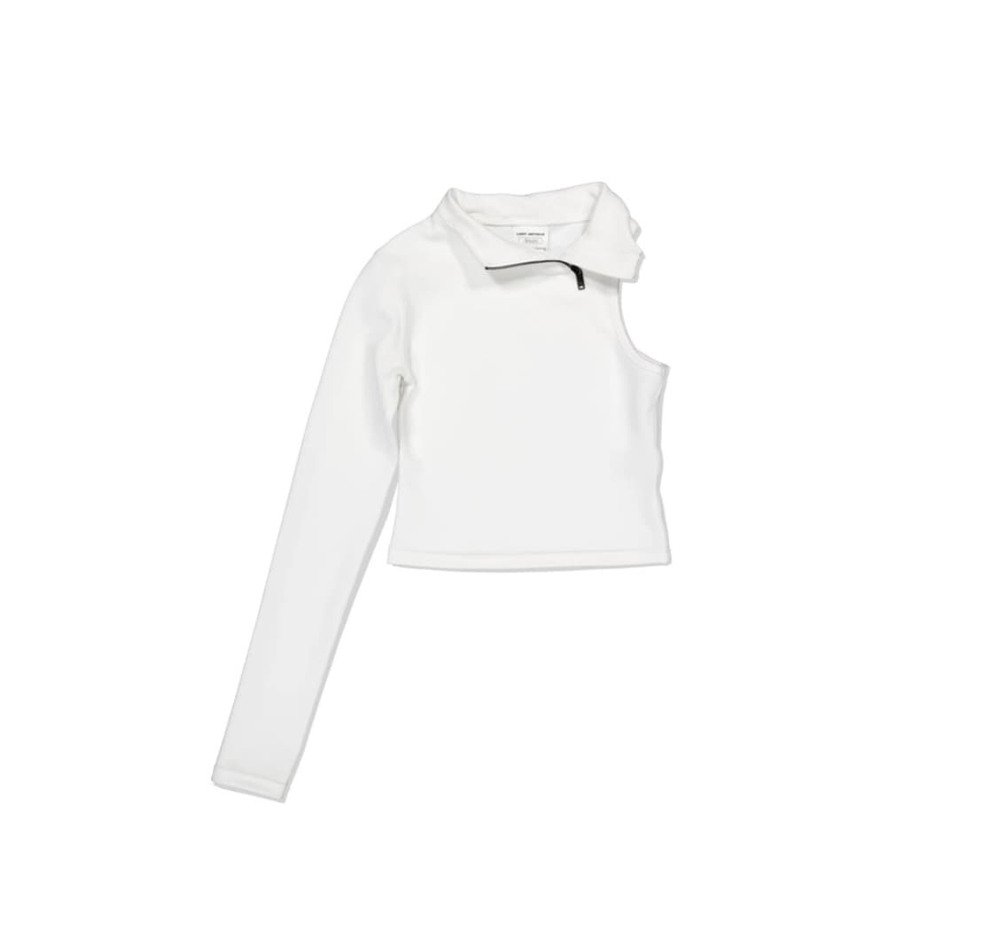로딩룸 loading room broken neck tee 화이트 상품이미지2