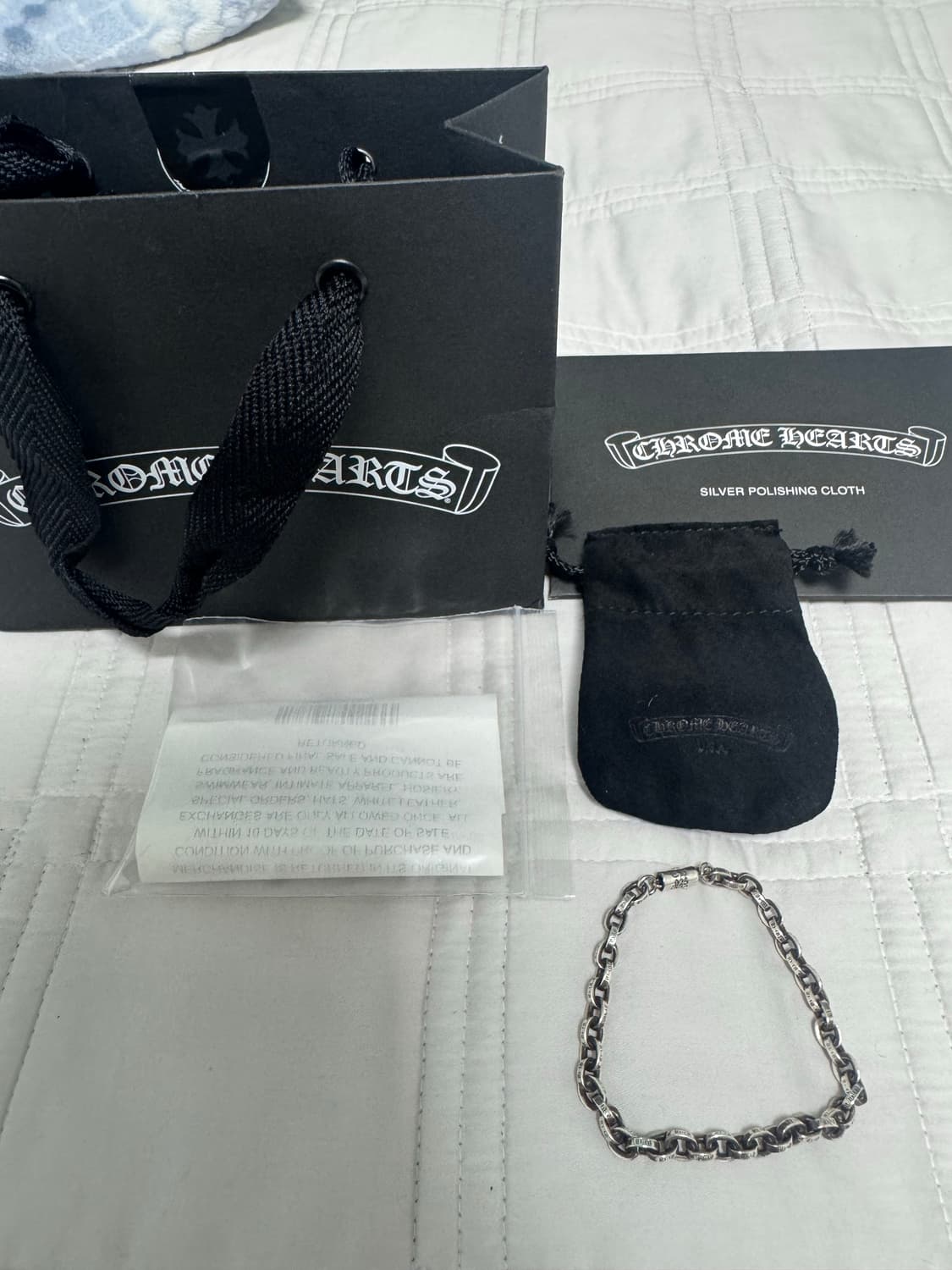 크롬하츠 페이퍼체인 7인치 팔찌 상품이미지1