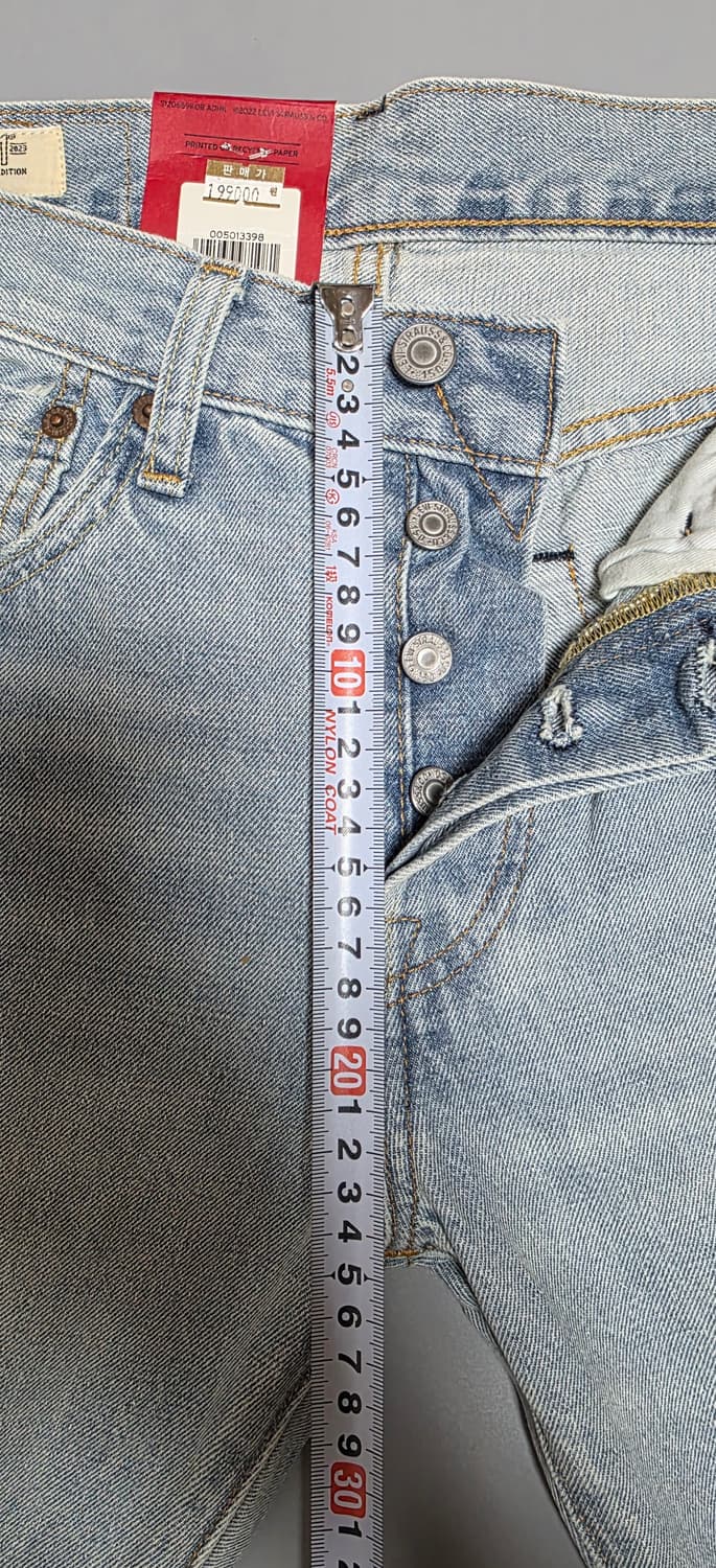 리바이스 501 150주년 셀비지 연청 (W28) 상품이미지3