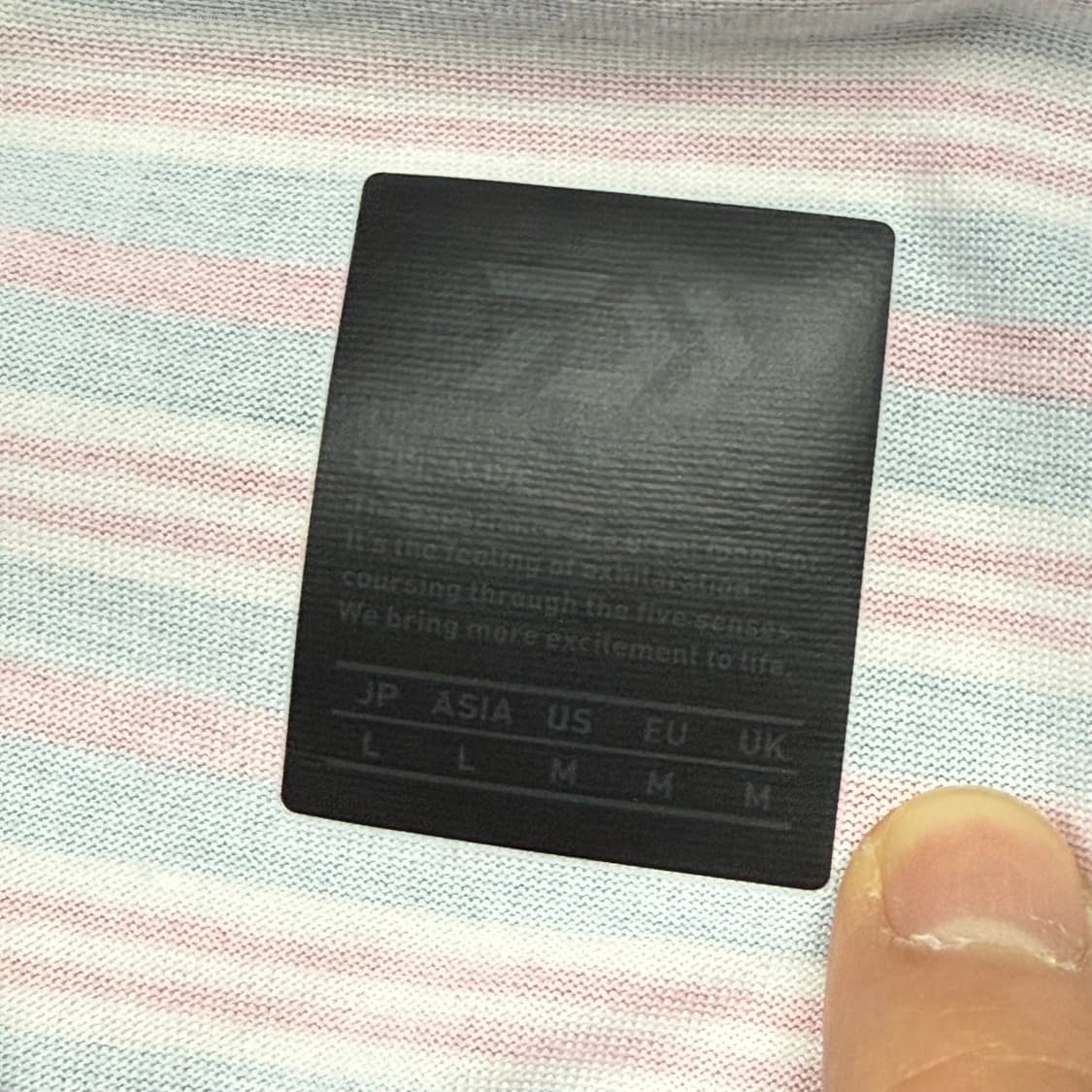 (110) 다이와피어39 테크 드로우스트링 멀티 보더 롱슬리브 상품이미지7