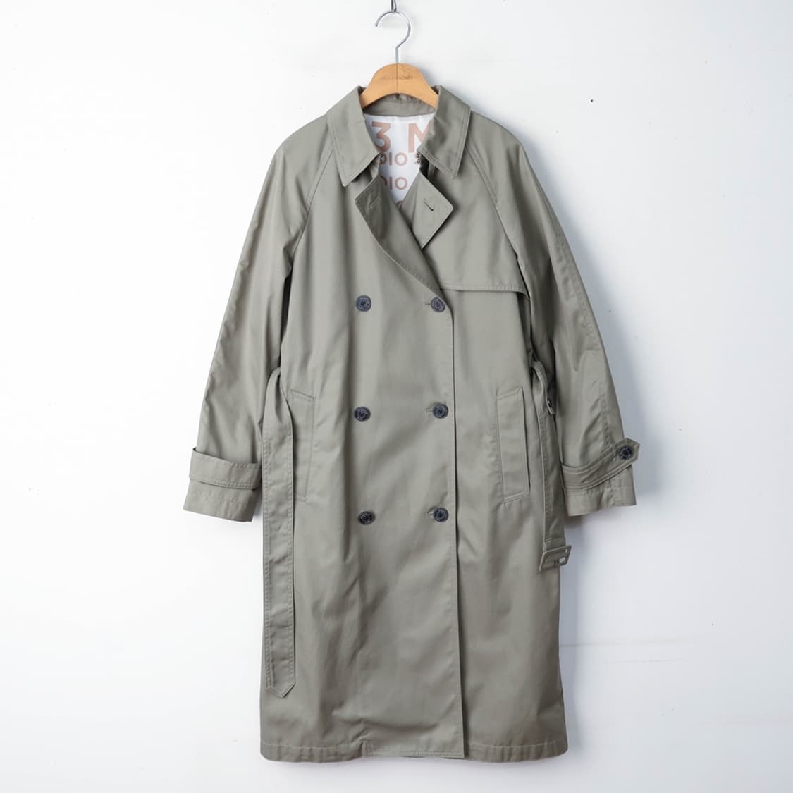 55/빈폴레이디스 카키 H라인 더블 트렌치 코트 상품이미지1