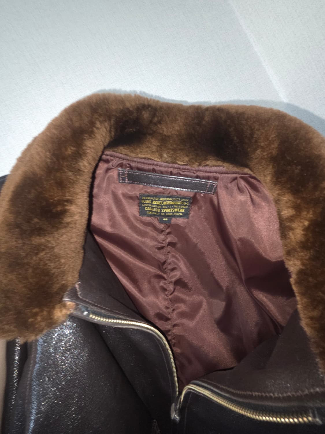 아카펠라클로딩  G-1 자켓 44size/고트스킨 26fw 상품이미지4