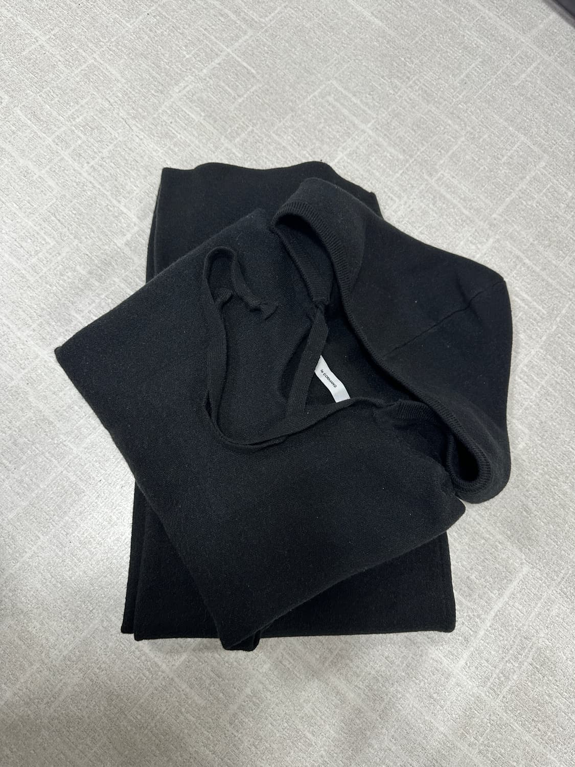 르꼬르망 후드 와이드 니트셋업 상품이미지2