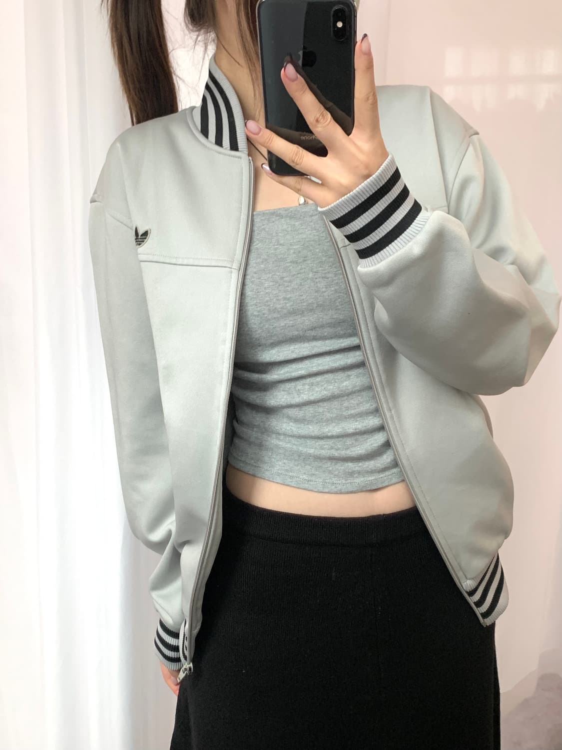 Adidas 아디다스 서독제 그레이 트랙탑 상품이미지1