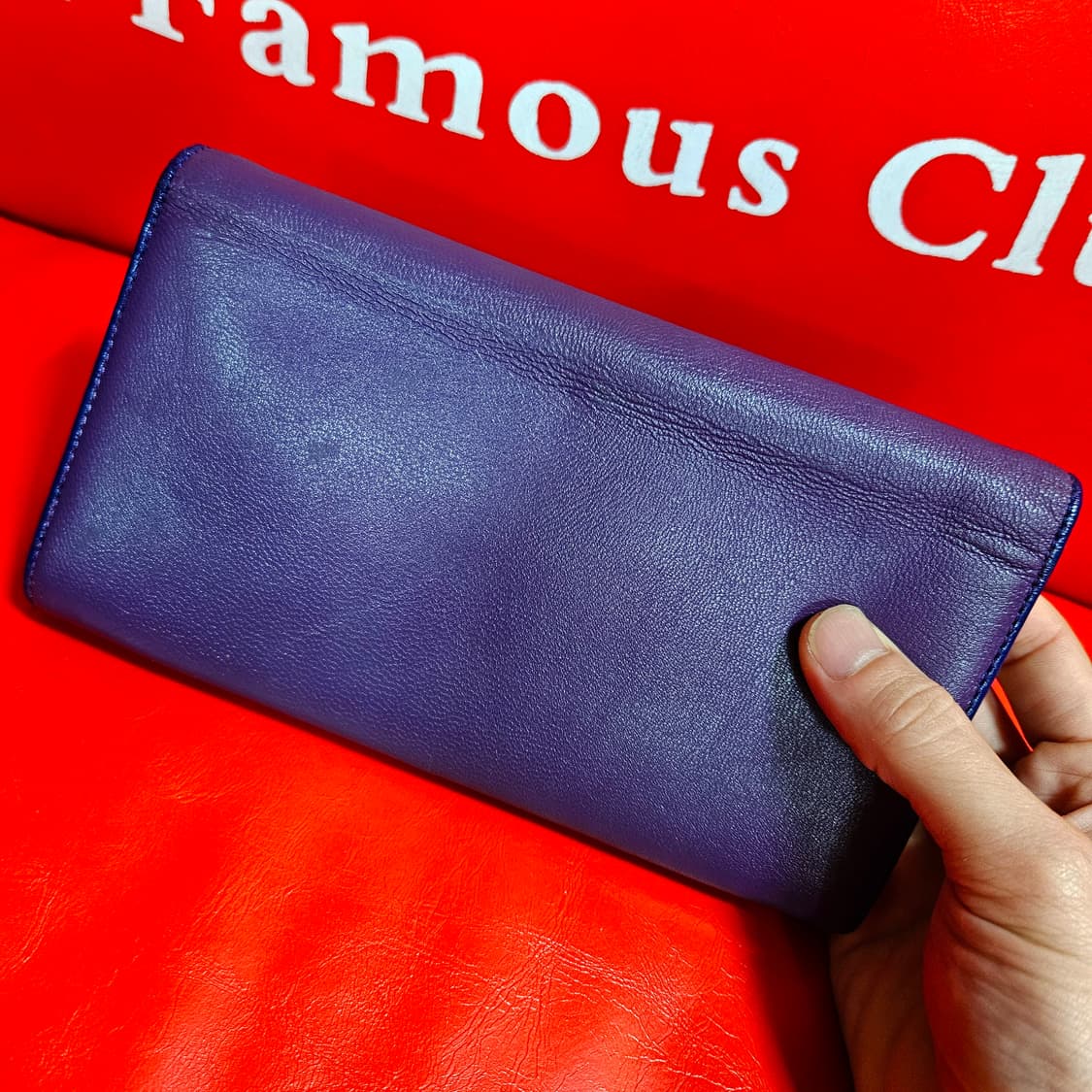 비비안웨스트우드 사이드라인 배색 커스텀 가죽 장지갑 상품이미지6