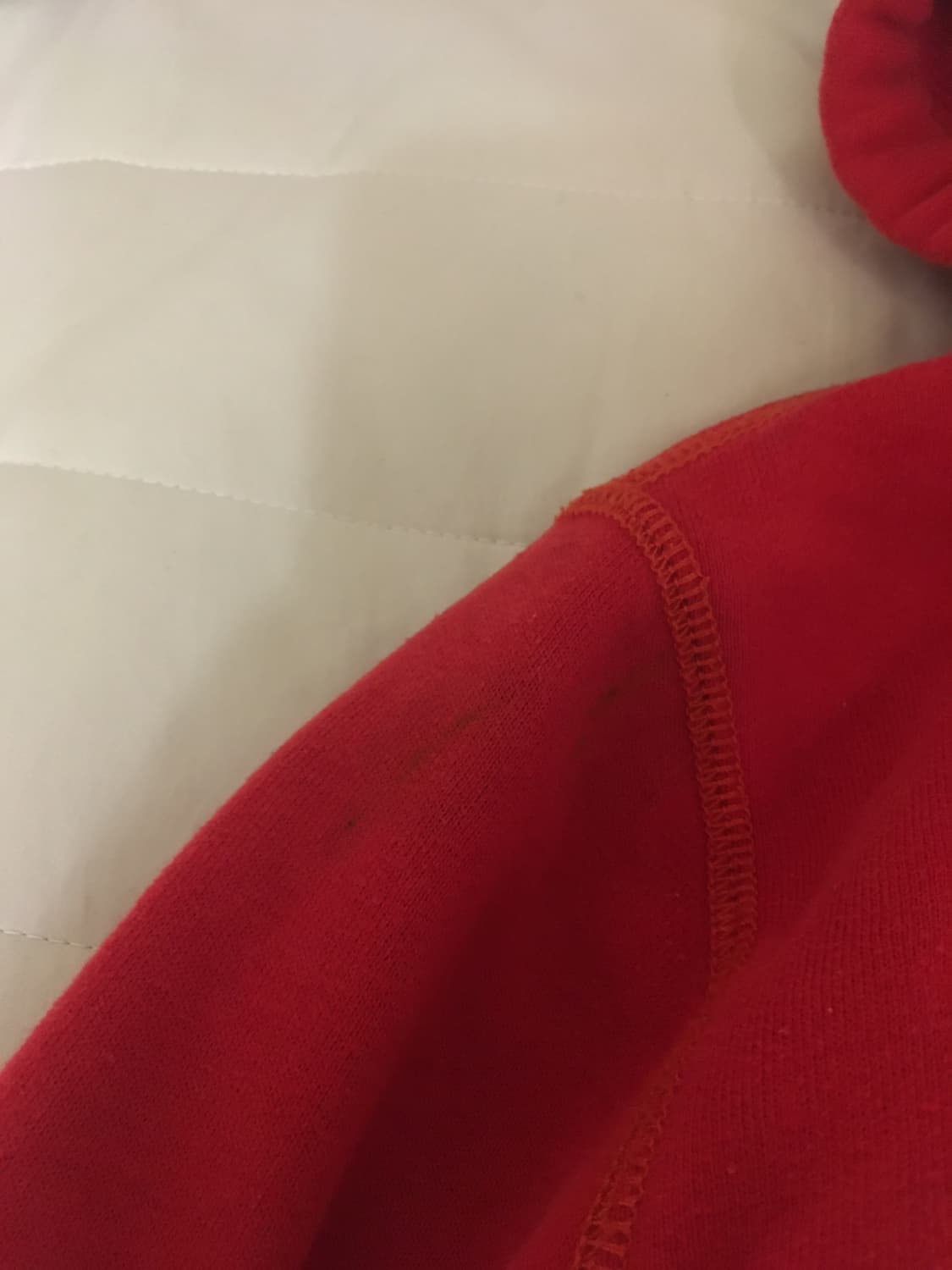 (딱붙핏) 홀리스터 레드 후드집업 S 상품이미지4