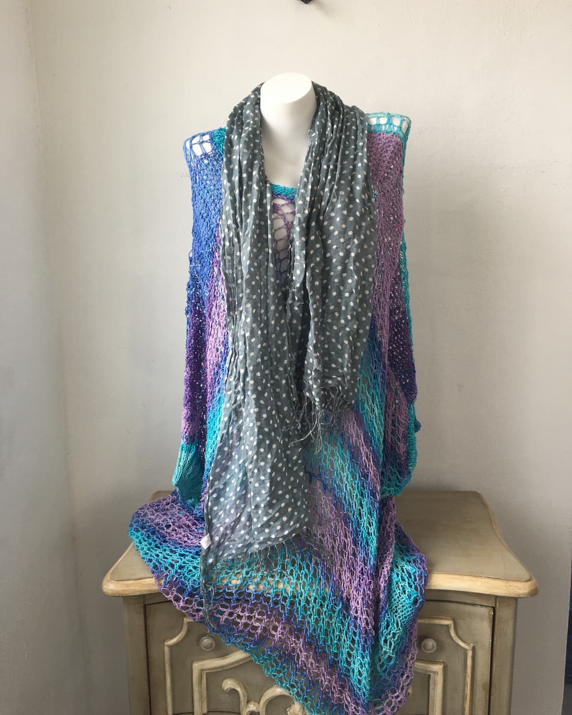 dot pattern scarf 상품이미지5