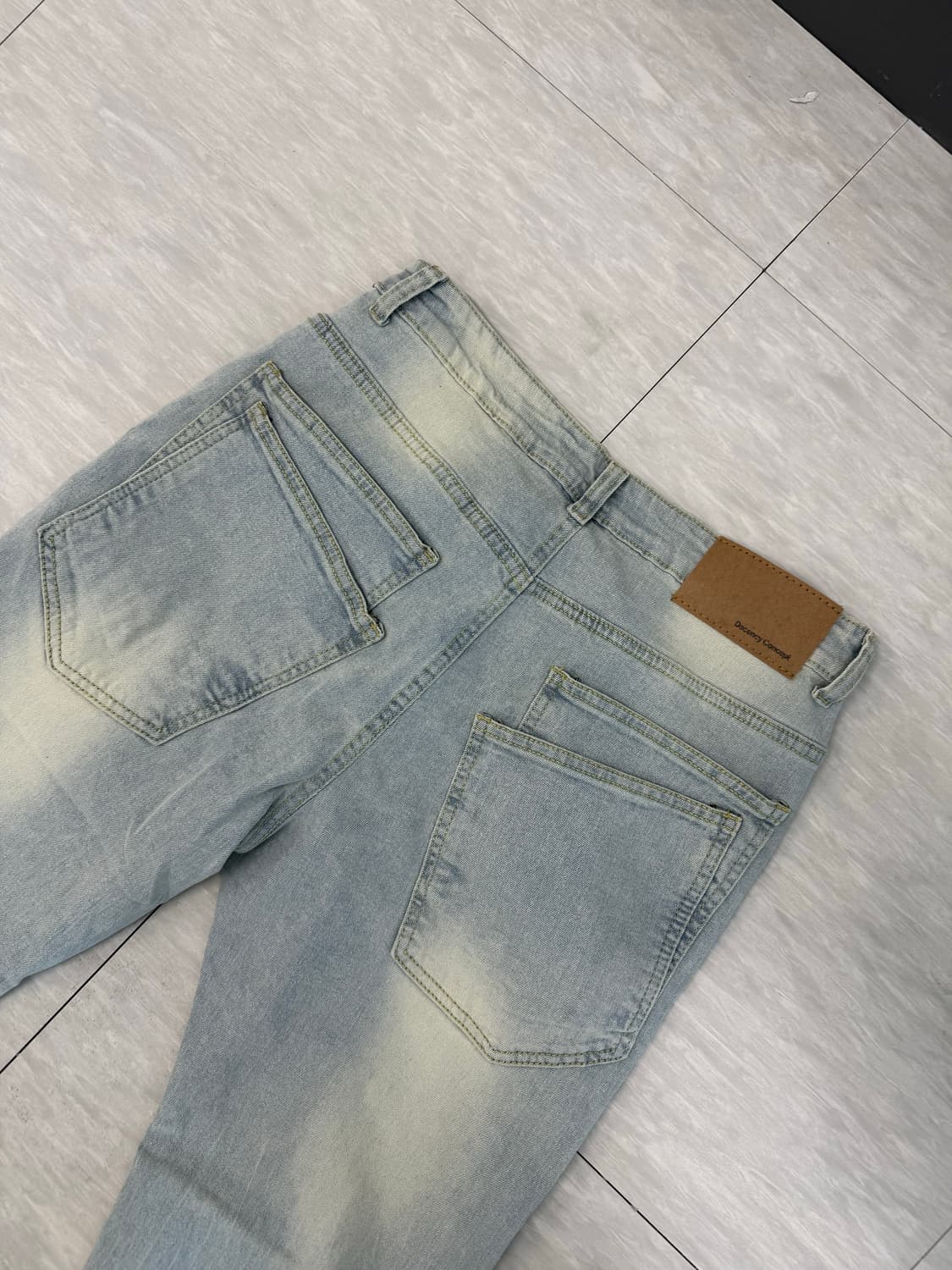 더블 백 포켓 크림 플레어진  상품이미지6