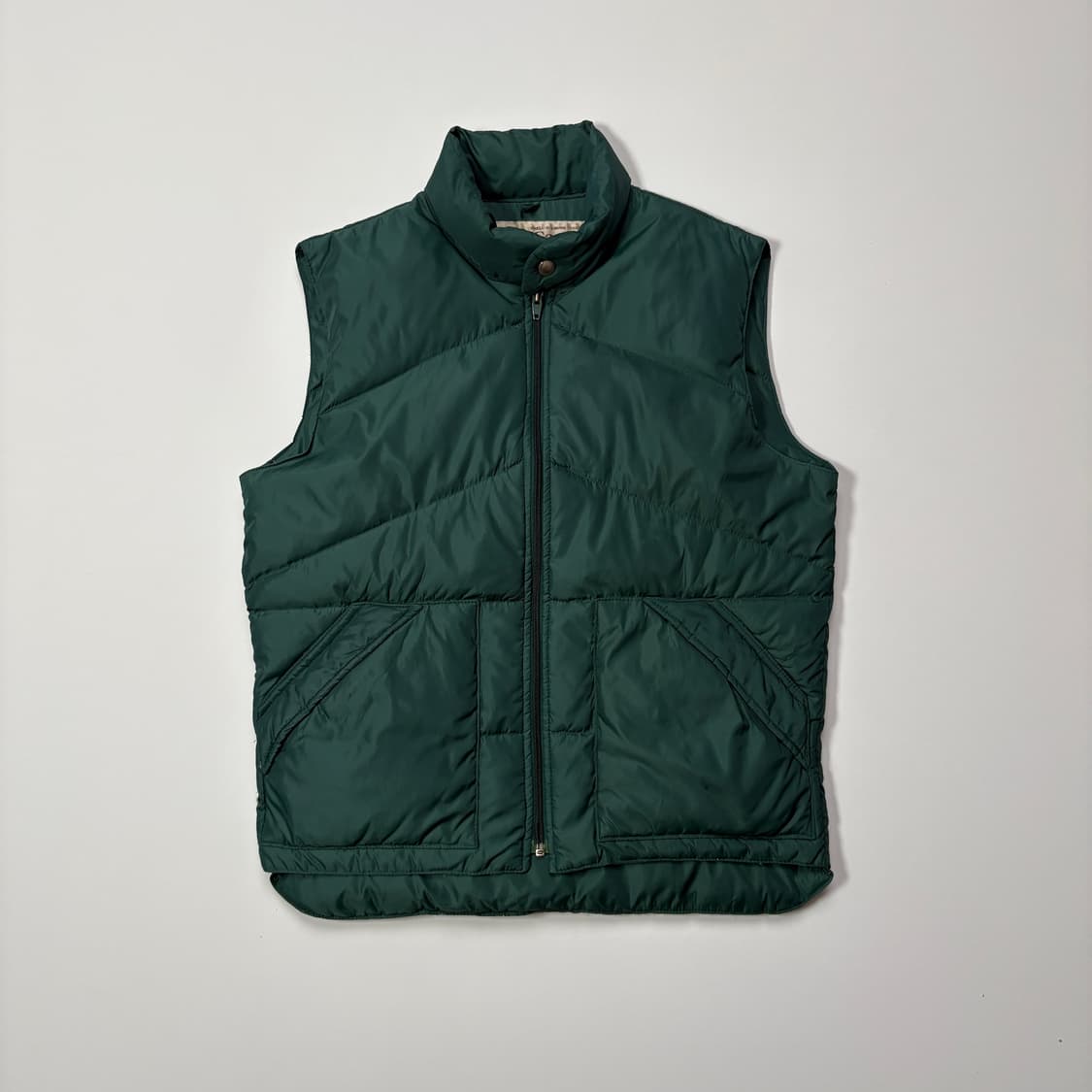 Camel Down 패딩 베스트 그린 상품이미지1