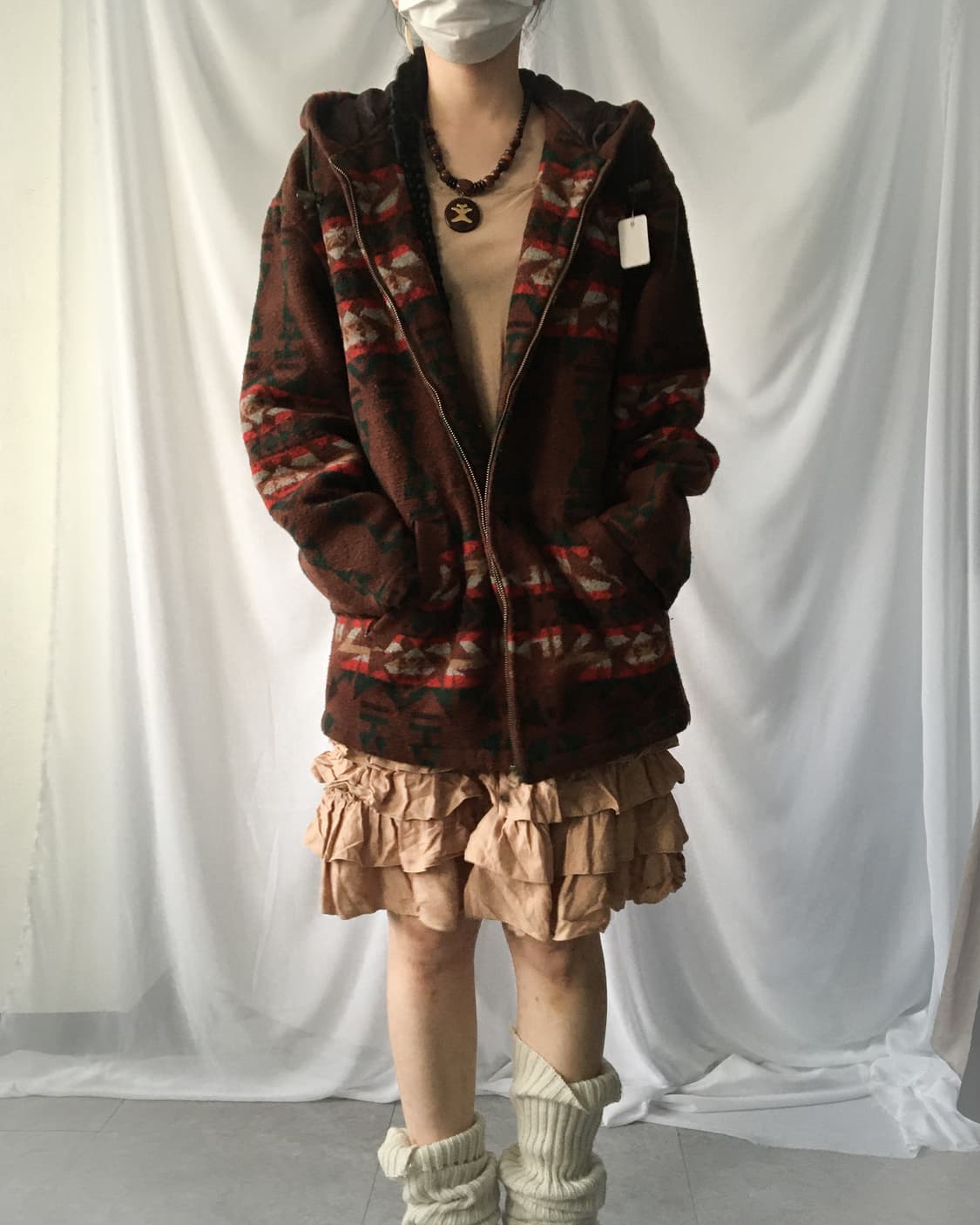 Ethnic mood hood zip up 상품이미지5