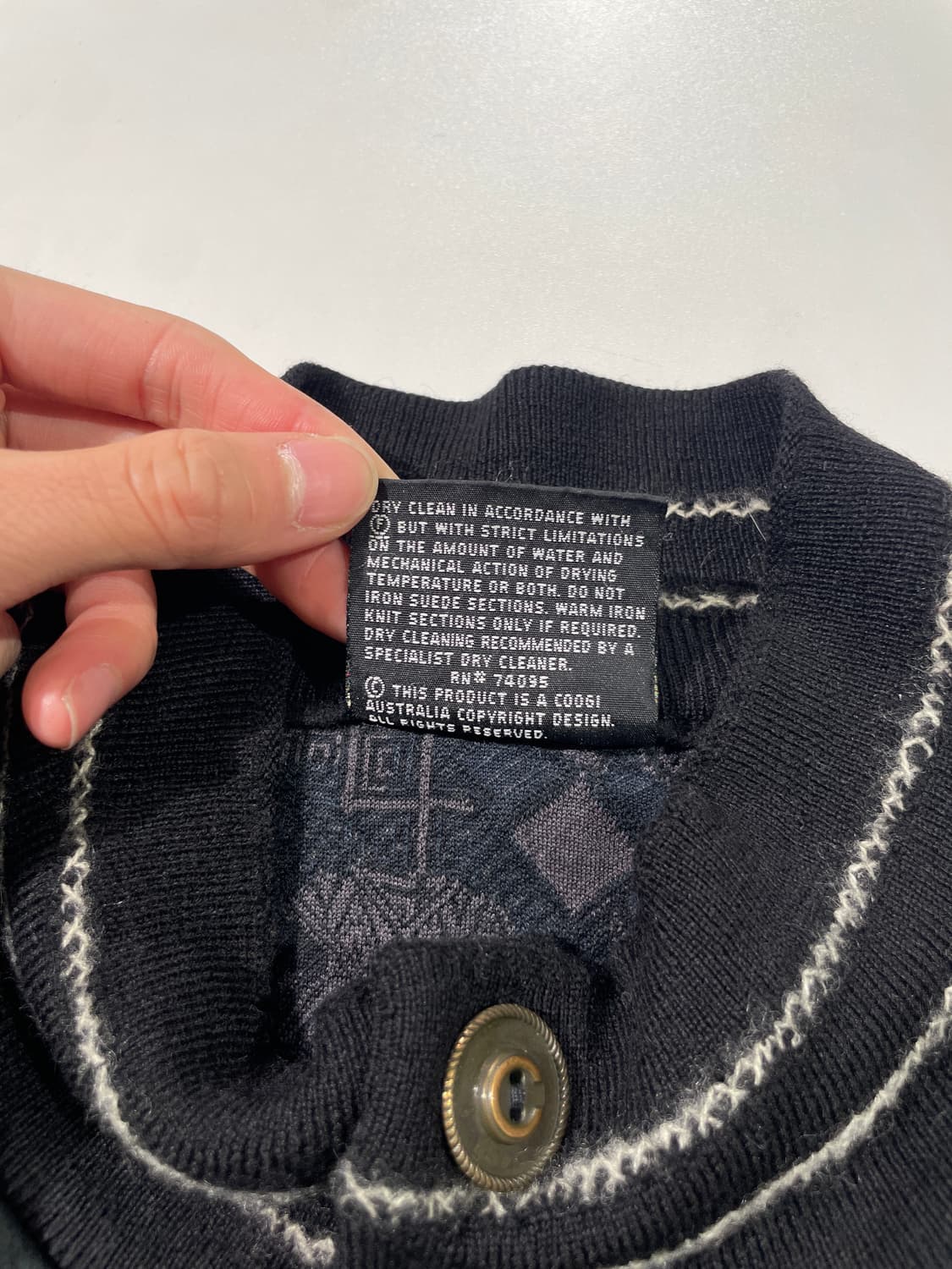 쿠지 오스트레일리아 스웨이드 패치 케이블 가디건 상품이미지8