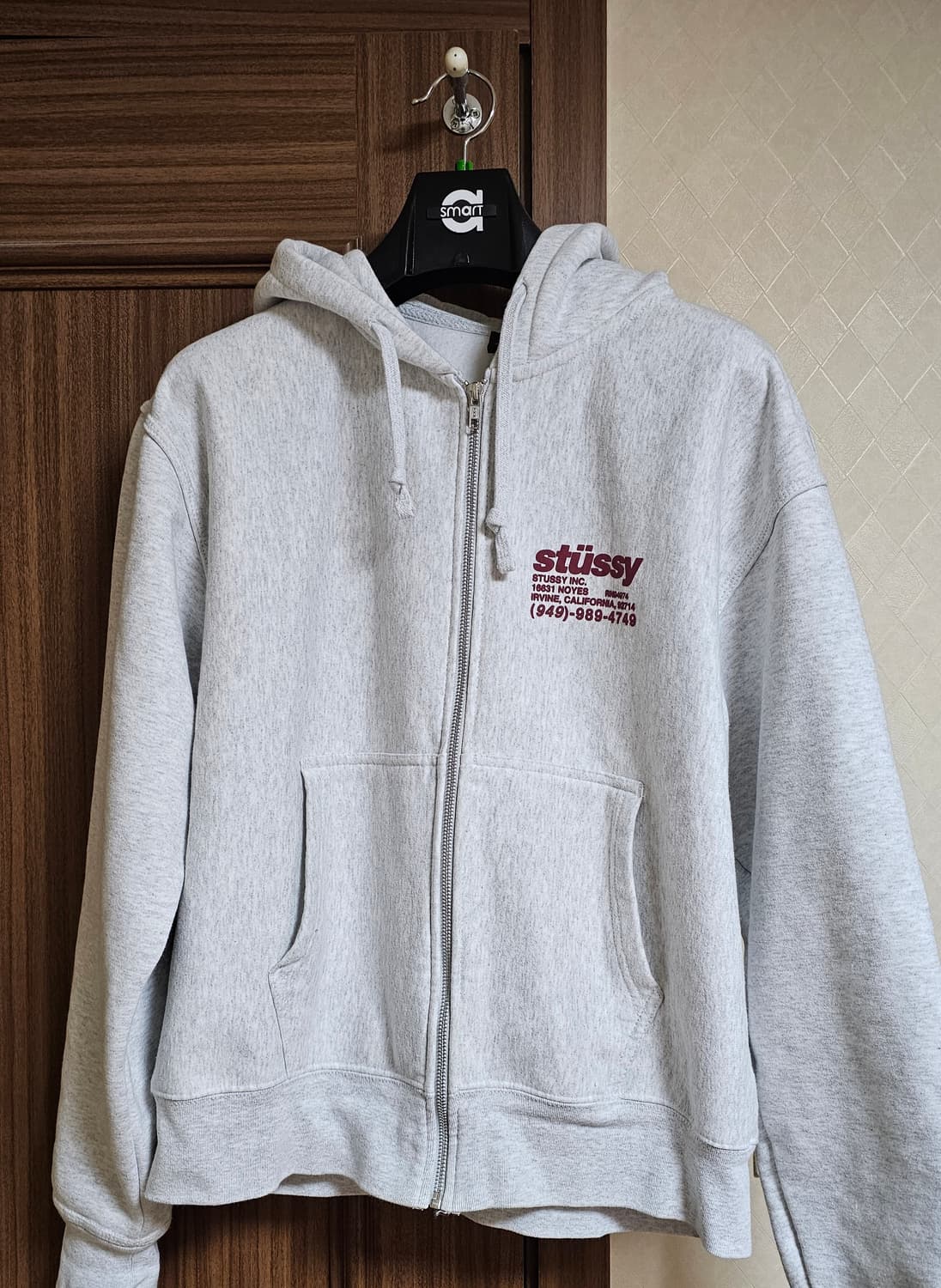 스투시 DNA 후드집업 애쉬헤더 (M) 상품이미지3