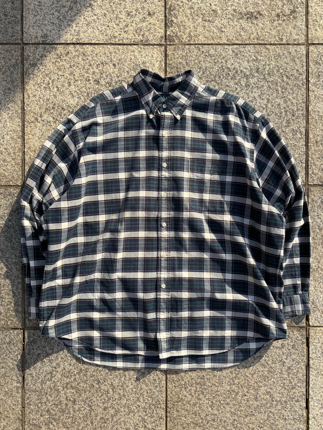 90s 폴로 빅셔츠 체크셔츠 상품이미지1