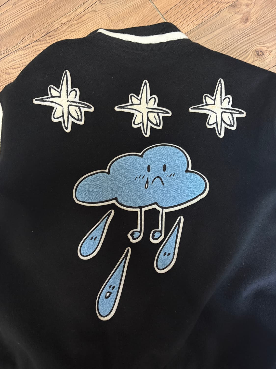 도미넌트 바시티 자켓 Weather Varsity Jacket Black 상품이미지6