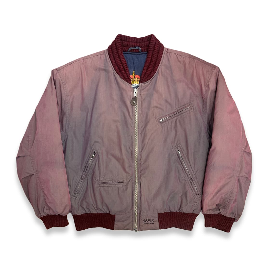 80s HUGO BOSS 봄버 자켓 XL 상품이미지1