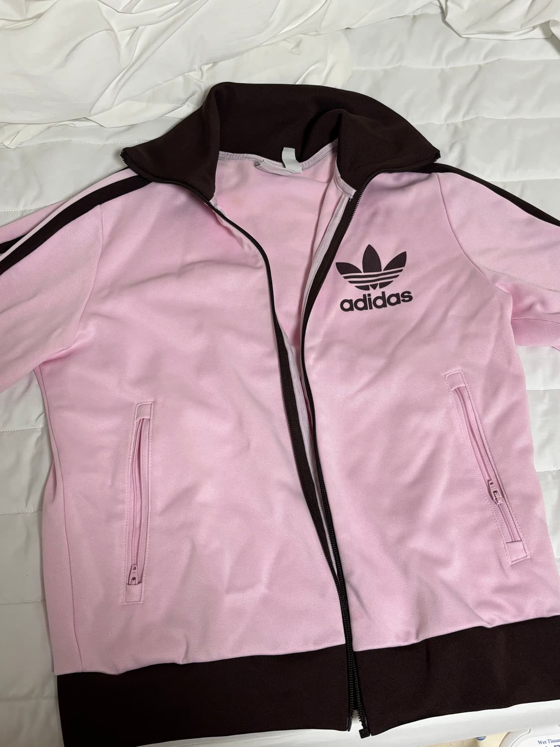 아디다스 베켄바우어 트랙탑 져지 핑크 브라운 S 상품이미지2