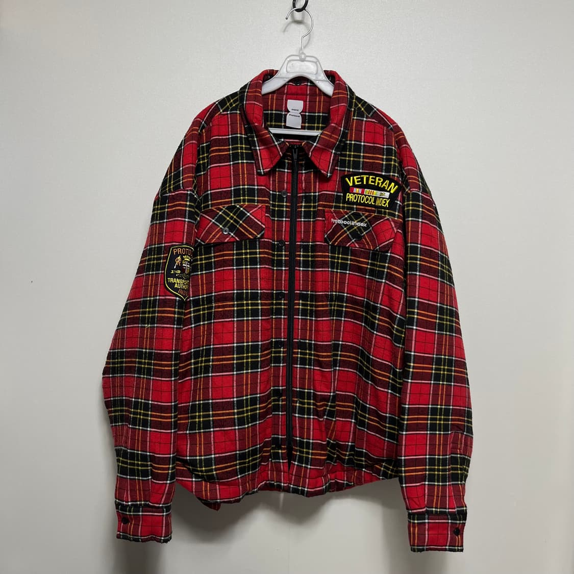 Protocol Index 프로토콜 인덱스 누빔 패딩 레드 3 상품이미지1